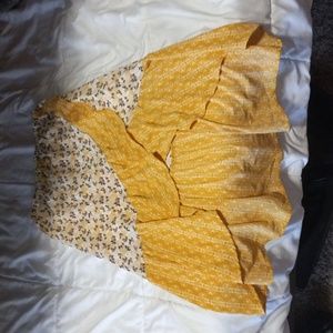 Art Class summer yellow long skirt